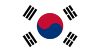 Country flag of the Republic of Korea